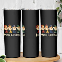 Merry Christmas Santa Skinny Tumbler Vintage Wizard Holiday Season Cute Family Pajama - Wonder Print Shop