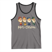 Merry Christmas Santa Tank Top Vintage Wizard Holiday Season Cute Family Pajama - Wonder Print Shop