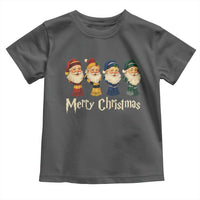Merry Christmas Santa Toddler T Shirt Vintage Wizard Holiday Season Cute Family Pajama - Wonder Print Shop