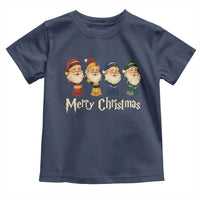 Merry Christmas Santa Toddler T Shirt Vintage Wizard Holiday Season Cute Family Pajama - Wonder Print Shop