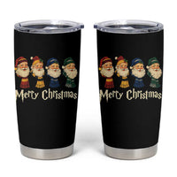 Merry Christmas Santa Tumbler Cup Vintage Wizard Holiday Season Cute Family Pajama - Wonder Print Shop