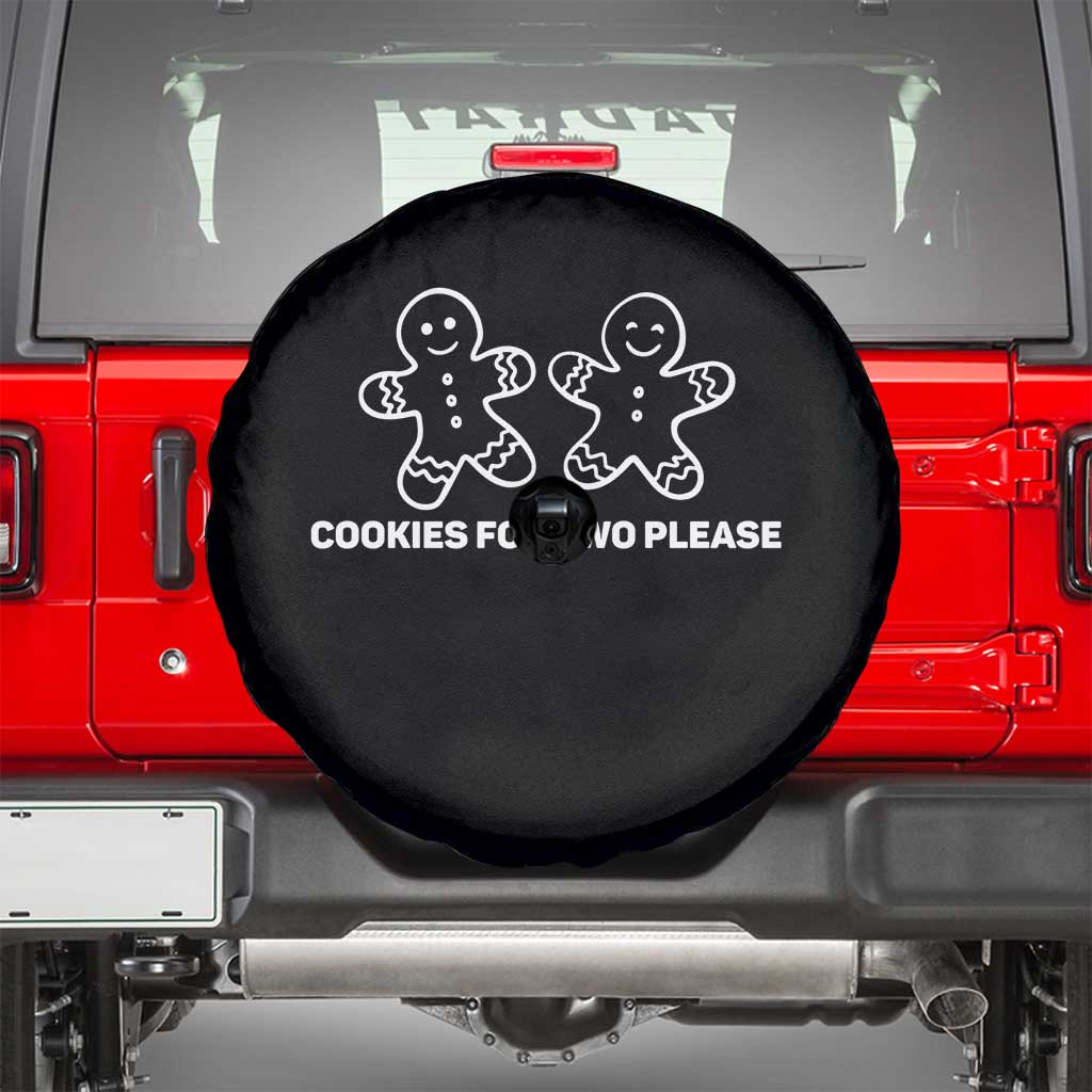 Cookies For Two Please Pregnancy Announcement Christmas Spare Tire Cover - Wonder Print Shop