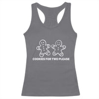 Cookies For Two Please Pregnancy Announcement Christmas Racerback Tank Top - Wonder Print Shop