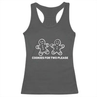 Cookies For Two Please Pregnancy Announcement Christmas Racerback Tank Top - Wonder Print Shop