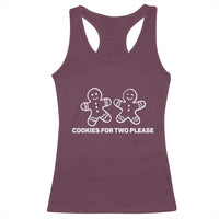 Cookies For Two Please Pregnancy Announcement Christmas Racerback Tank Top - Wonder Print Shop