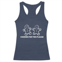 Cookies For Two Please Pregnancy Announcement Christmas Racerback Tank Top - Wonder Print Shop