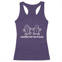 Cookies For Two Please Pregnancy Announcement Christmas Racerback Tank Top - Wonder Print Shop