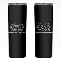 Cookies For Two Please Pregnancy Announcement Christmas Skinny Tumbler - Wonder Print Shop