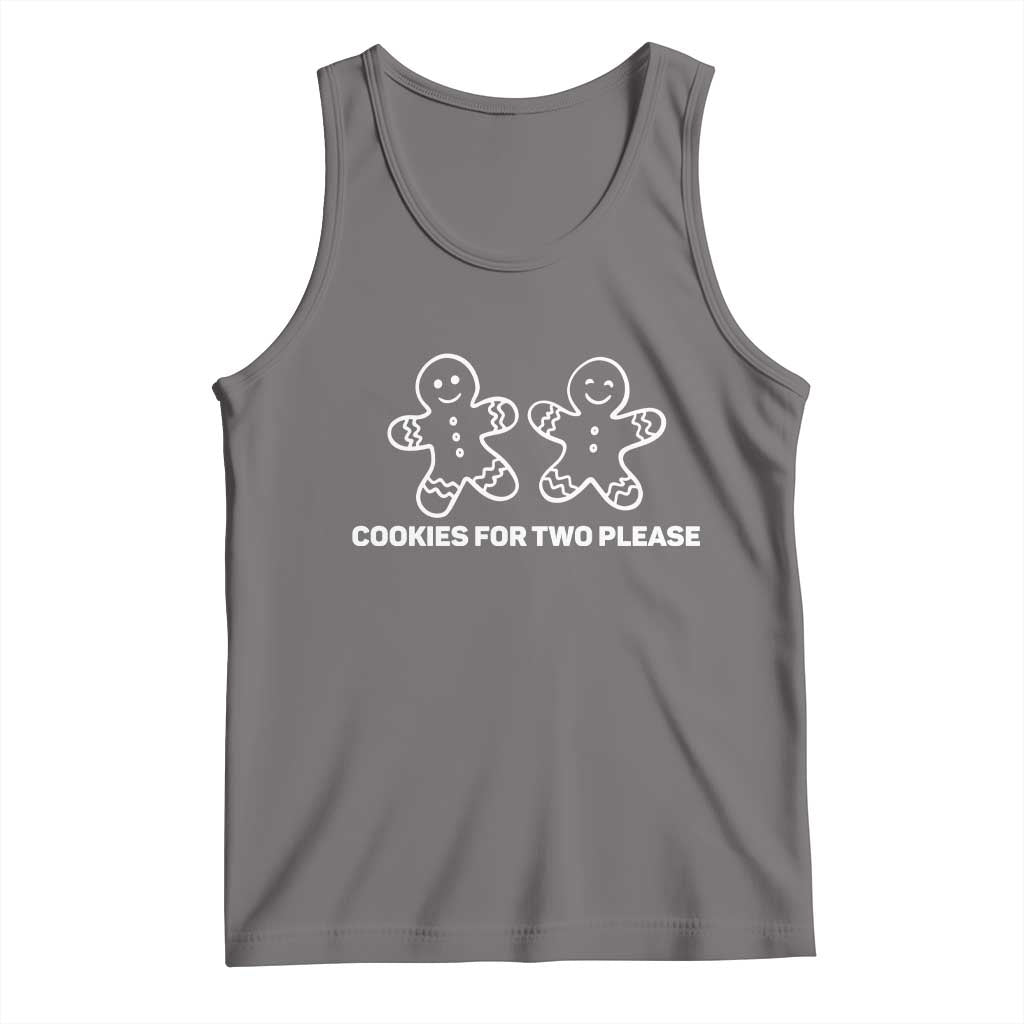 Cookies For Two Please Pregnancy Announcement Christmas Tank Top - Wonder Print Shop