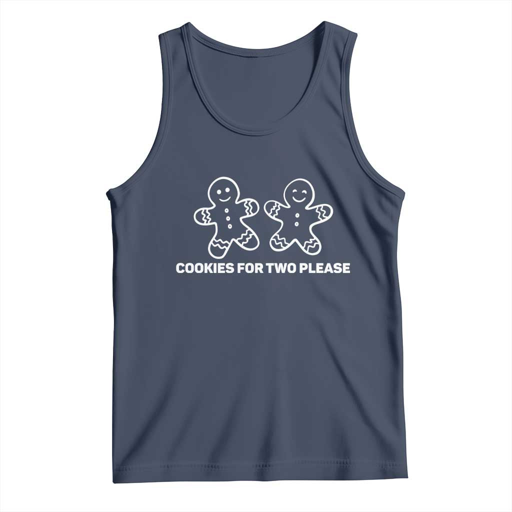Cookies For Two Please Pregnancy Announcement Christmas Tank Top - Wonder Print Shop