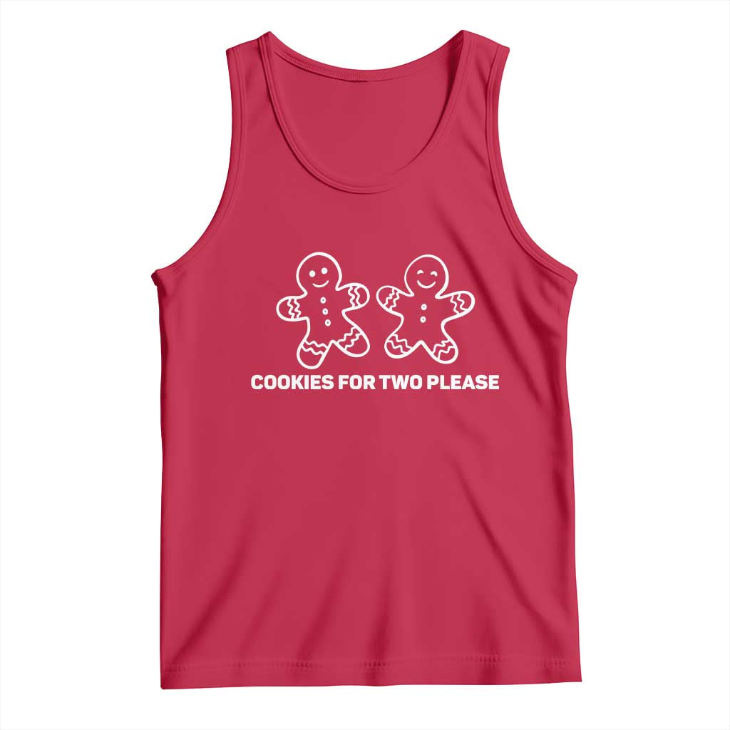 Cookies For Two Please Pregnancy Announcement Christmas Tank Top - Wonder Print Shop
