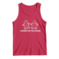 Cookies For Two Please Pregnancy Announcement Christmas Tank Top - Wonder Print Shop