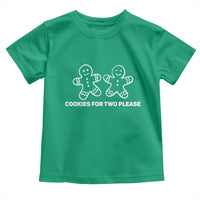Cookies For Two Please Pregnancy Announcement Christmas Toddler T Shirt - Wonder Print Shop