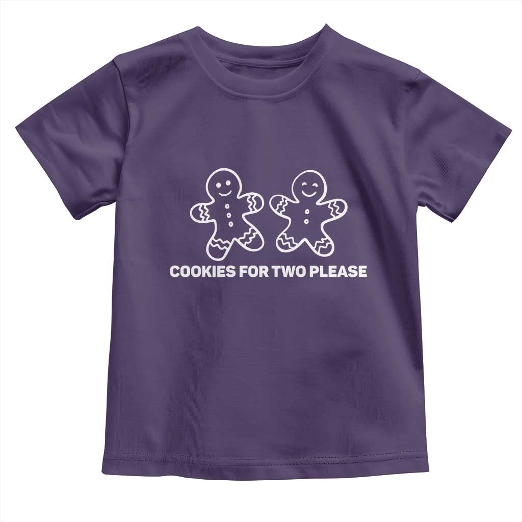 Cookies For Two Please Pregnancy Announcement Christmas Toddler T Shirt - Wonder Print Shop