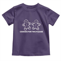 Cookies For Two Please Pregnancy Announcement Christmas Toddler T Shirt - Wonder Print Shop