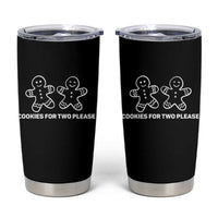Cookies For Two Please Pregnancy Announcement Christmas Tumbler Cup - Wonder Print Shop