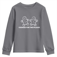Cookies For Two Please Pregnancy Announcement Christmas Youth Sweatshirt - Wonder Print Shop