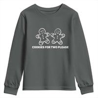 Cookies For Two Please Pregnancy Announcement Christmas Youth Sweatshirt - Wonder Print Shop