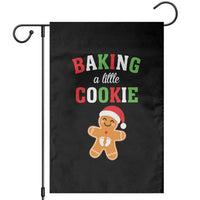 Christmas Pregnant Garden Flag Baking A Little Cookie Maternity Pregnancy Announcement - Wonder Print Shop