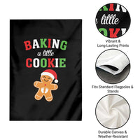 Christmas Pregnant Garden Flag Baking A Little Cookie Maternity Pregnancy Announcement - Wonder Print Shop