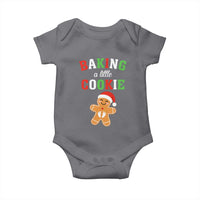 Christmas Pregnant Baby Onesie Baking A Little Cookie Maternity Pregnancy Announcement - Wonder Print Shop