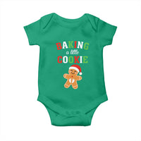 Christmas Pregnant Baby Onesie Baking A Little Cookie Maternity Pregnancy Announcement - Wonder Print Shop