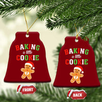 Christmas Pregnant Ceramic Ornament Baking A Little Cookie Maternity Pregnancy Announcement - Wonder Print Shop