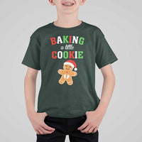 Christmas Pregnant T Shirt For Kid Baking A Little Cookie Maternity Pregnancy Announcement - Wonder Print Shop