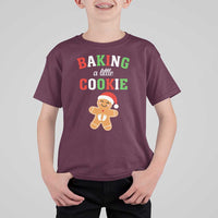 Christmas Pregnant T Shirt For Kid Baking A Little Cookie Maternity Pregnancy Announcement - Wonder Print Shop