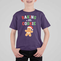 Christmas Pregnant T Shirt For Kid Baking A Little Cookie Maternity Pregnancy Announcement - Wonder Print Shop
