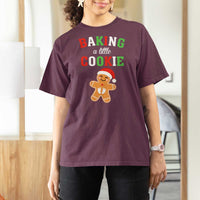 Christmas Pregnant T Shirt For Women Baking A Little Cookie Maternity Pregnancy Announcement - Wonder Print Shop