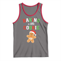 Christmas Pregnant Tank Top Baking A Little Cookie Maternity Pregnancy Announcement - Wonder Print Shop