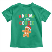 Christmas Pregnant Toddler T Shirt Baking A Little Cookie Maternity Pregnancy Announcement - Wonder Print Shop