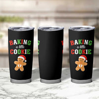 Christmas Pregnant Tumbler Cup Baking A Little Cookie Maternity Pregnancy Announcement - Wonder Print Shop