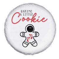 Christmas Pregnant Spare Tire Cover Baking A Little Cookie Maternity Gingerbread - Wonder Print Shop