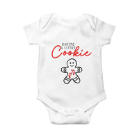 Christmas Pregnant Baby Onesie Baking A Little Cookie Maternity Gingerbread - Wonder Print Shop