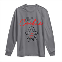 Christmas Pregnant Long Sleeve Shirt Baking A Little Cookie Maternity Gingerbread - Wonder Print Shop