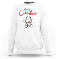 Christmas Pregnant Sweatshirt Baking A Little Cookie Maternity Gingerbread - Wonder Print Shop