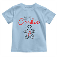 Christmas Pregnant Toddler T Shirt Baking A Little Cookie Maternity Gingerbread - Wonder Print Shop