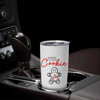 Christmas Pregnant Tumbler Cup Baking A Little Cookie Maternity Gingerbread - Wonder Print Shop