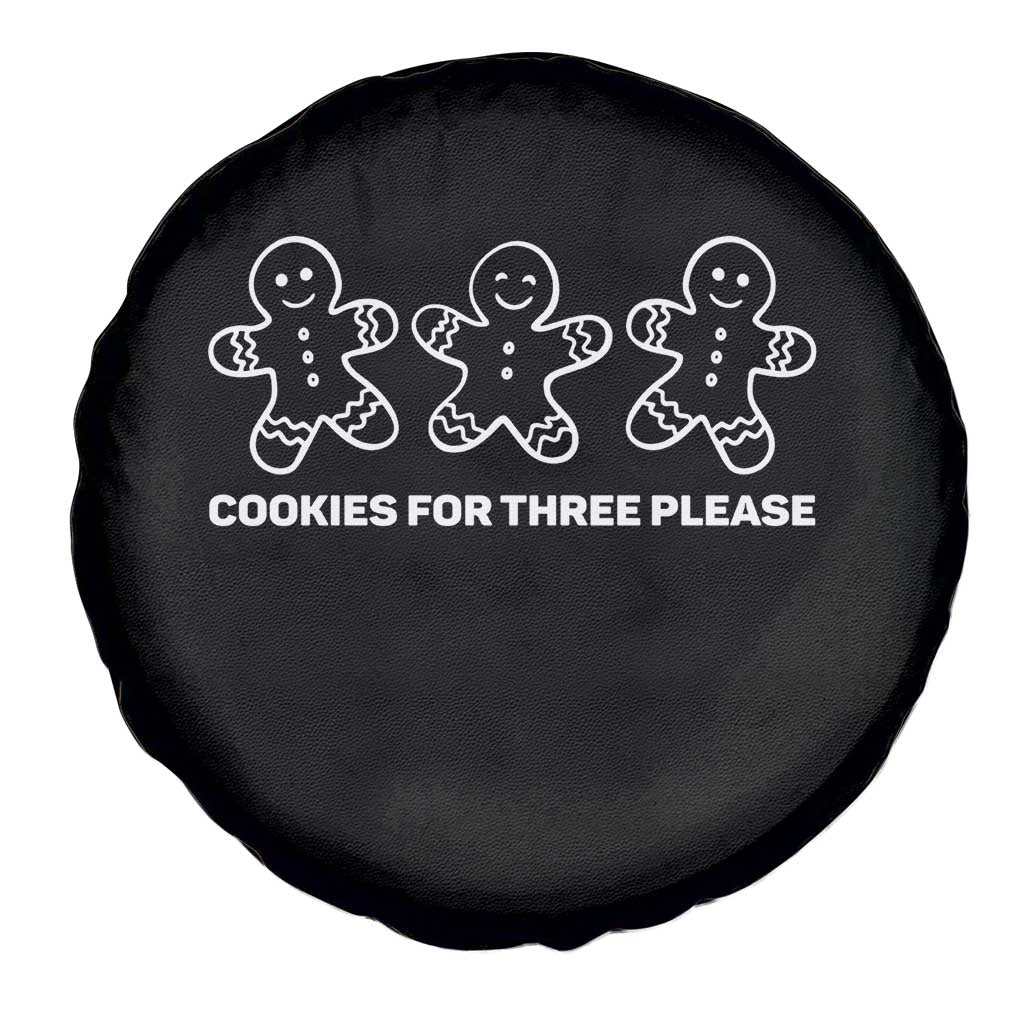 Cookies For Three Please Pregnancy Announcement Christmas Spare Tire Cover - Wonder Print Shop