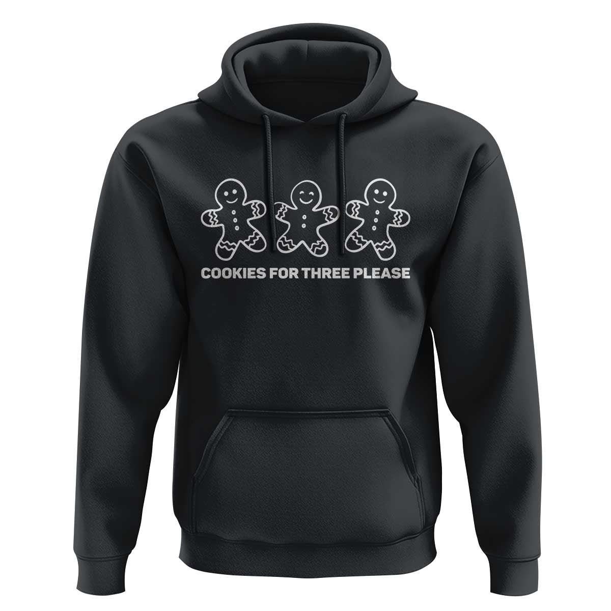 Cookies For Three Please Pregnancy Announcement Christmas Hoodie - Wonder Print Shop