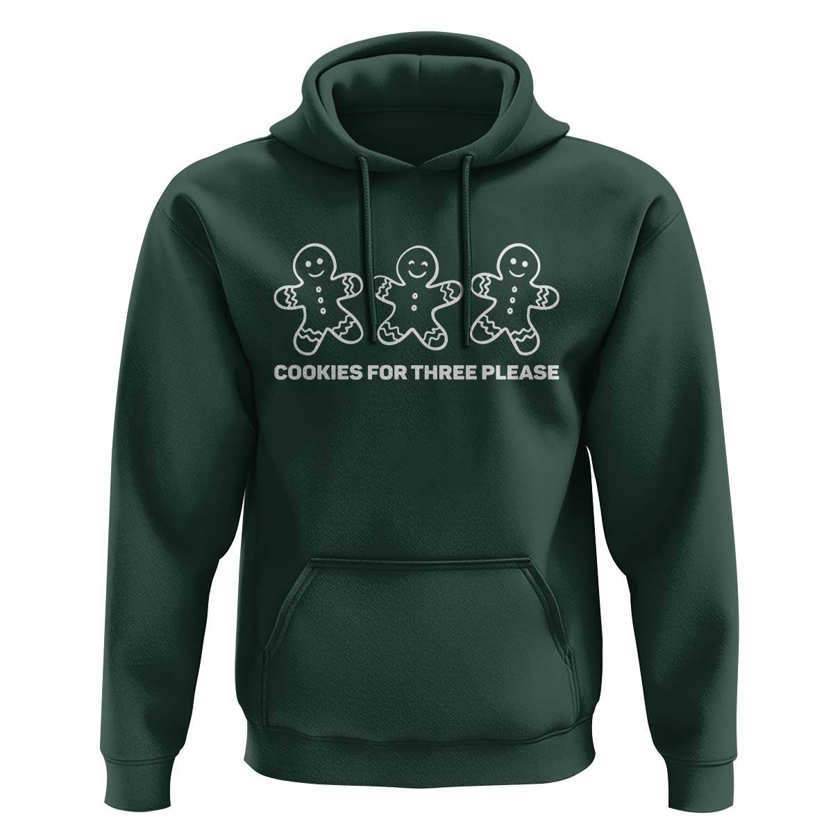 Cookies For Three Please Pregnancy Announcement Christmas Hoodie - Wonder Print Shop