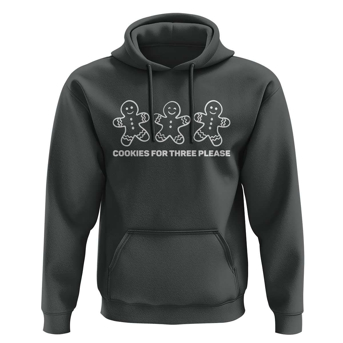 Cookies For Three Please Pregnancy Announcement Christmas Hoodie - Wonder Print Shop