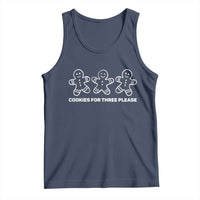 Cookies For Three Please Pregnancy Announcement Christmas Tank Top - Wonder Print Shop