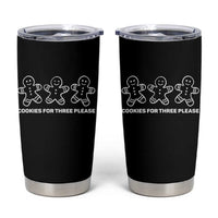 Cookies For Three Please Pregnancy Announcement Christmas Tumbler Cup - Wonder Print Shop