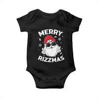 Funny Christmas Santa Baby Onesie Merry Rizzmas Kids Teens School