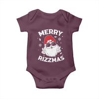 Funny Christmas Santa Baby Onesie Merry Rizzmas Kids Teens School
