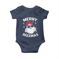 Funny Christmas Santa Baby Onesie Merry Rizzmas Kids Teens School