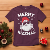 Funny Christmas Santa T Shirt Merry Rizzmas Kids Teens School - Wonder Print Shop